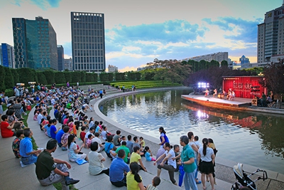 Outdoor Concert Became a Good Entertainment for Summer Night 